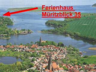 Lage des Strandhauses Müritzblick 35 (Souterrain-Woh.)