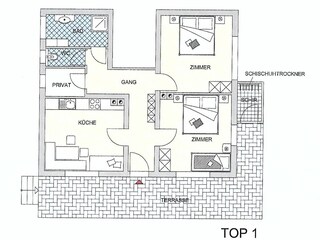 Vakantieappartement Hippach Grondplan 34