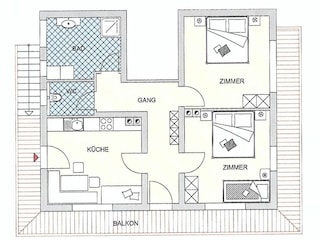Appartamento per vacanze Hippach Pianta del piano 28