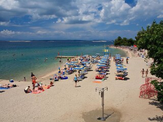 Der Sandstrand von Crikvenica