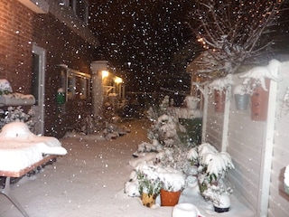 Was man im Winter sieht aus dem Fenster