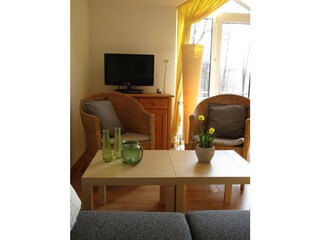 Wohnzimmer mit Blick zum See