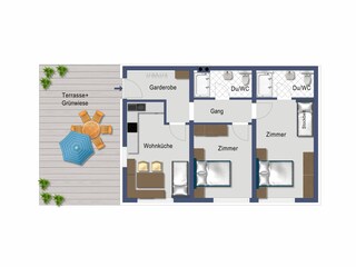 Apartamento de vacaciones Hippach Plano de planta 26