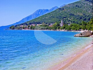 Der Strand vor der Ferienwohnung