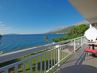 Ferienwohnung Balkon mit Meerblick