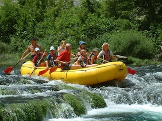 Rafting an der Cetina