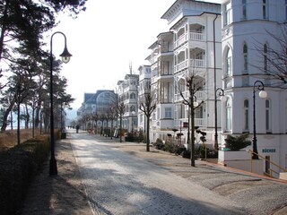 Blick in die Strandpromenade