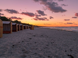 Abenddämmerung am Strand von Binz