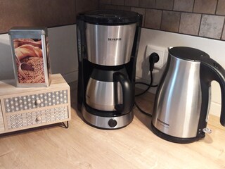 Filterkaffee und Teesortiment