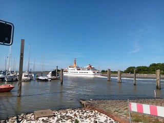 Langeoog Fähre.Von Bensersiel nach Langeoog