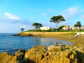 The beach of St. Aygulf