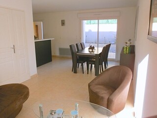 Living room with dining area