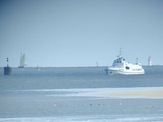 Jens Albrecht läuft in den Horumersieler Hafen ein