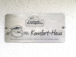 Das Haus ist offiziell qualifiziert als Komfort-Haus!