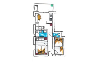 Appartamento per vacanze Steinegg Pianta del piano 21