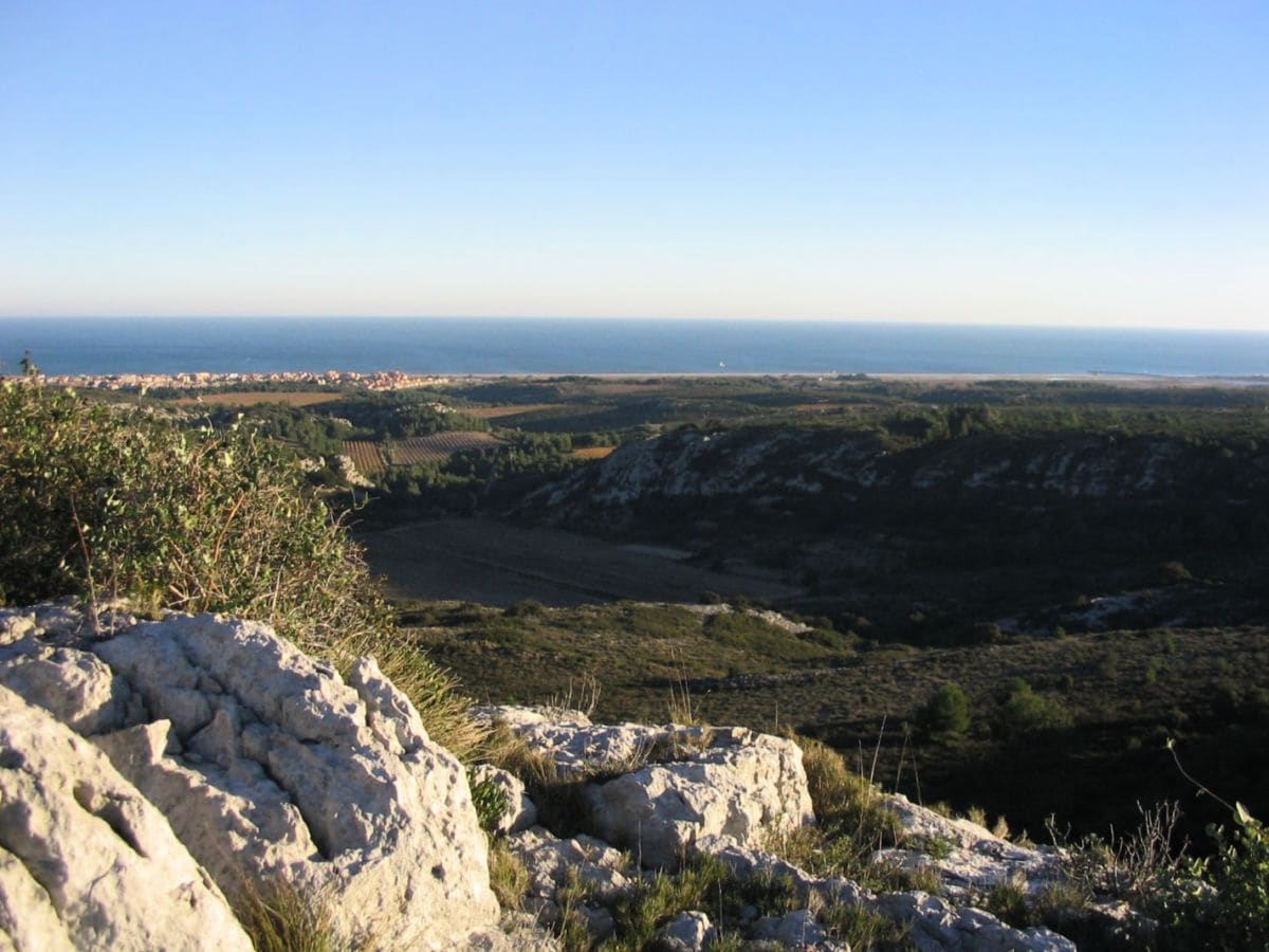 Blick La Clape Gebirge