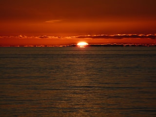 Sonnenuntergang vor Borkum