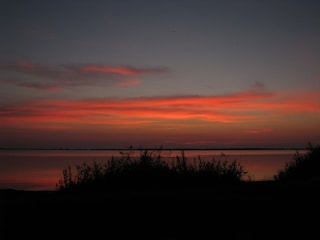 Abendhimmel über dem Poggenhofer Strand