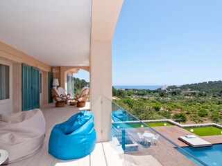 Terrasse im 1. Stock mit Fernblick