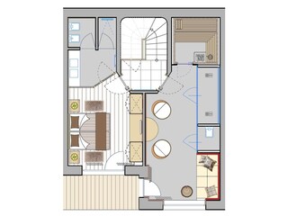 Chalet Enneberg Pianta del piano 23