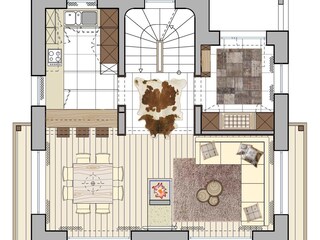 Chalet Enneberg Pianta del piano 24