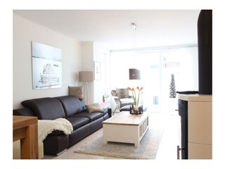 Wohnzimmer mit Kamin