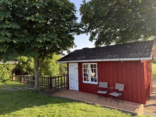 Gartenhaus mit Kamin