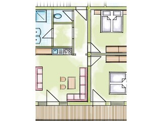 Grundriss Wohnung  3.