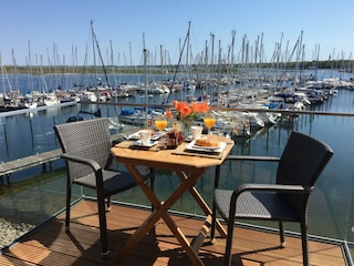 Toller Blick über den Yachthafen