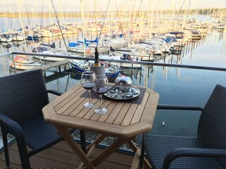 Den Abend gemütlich auf dem Balkon ausklingen lassen!