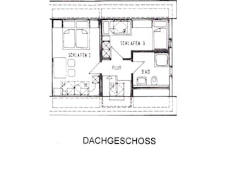 Grundriss Dachgeschoss Ferienhaus Plauer See
