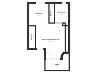 Apartment Hévíz Floor Plan 15