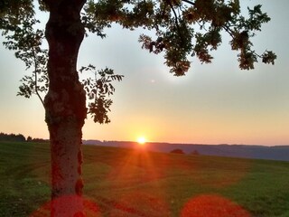 Sonnenuntergang Balkonseiteseite