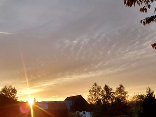 Sonnenuntergang Schlafzimmerfenster