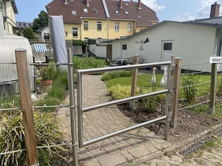 Eingang zum Gräsergarten.