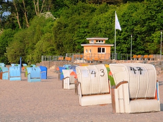 Strandabschnitt mit neuer Promenade