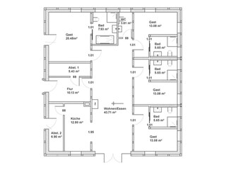 Appartamento per vacanze Wunstorf Pianta del piano 12