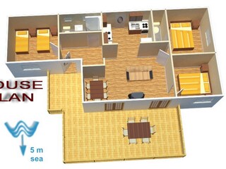 Vakantiehuis Klek Grondplan 41