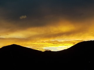 Sonnenuntergang vom Balkon