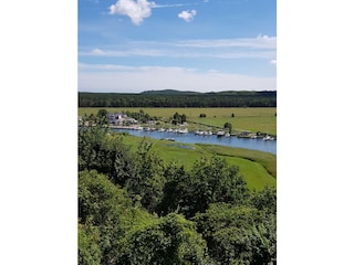 Blick von der Moritzburg auf die Having