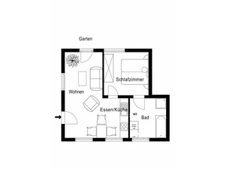 Grundriss Küsterhäuschen
