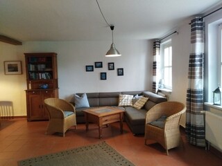 Sicht auf die Sofaecke