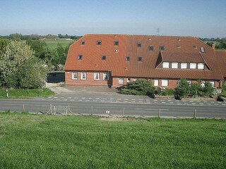 Blick vom Deich (Tor ist entfernt worden!)