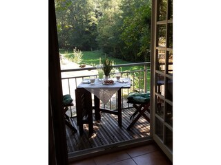 Blick vom Balkon