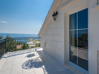 The view from the terrace of the Bedroom No.3 - east