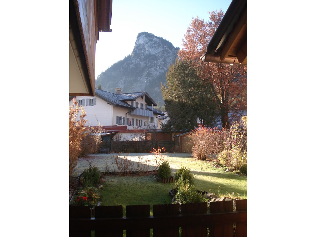 View of the Kofel mountain from the terrace