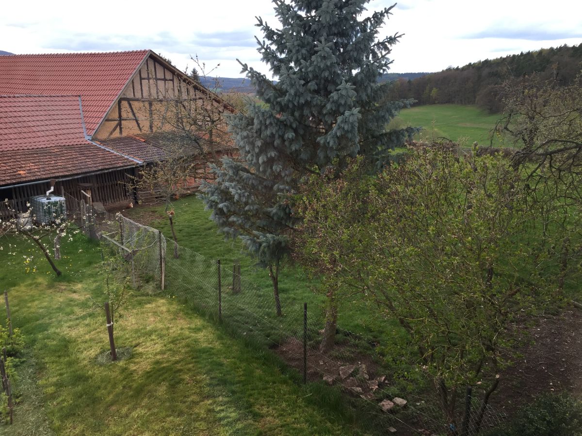 Blick aus dem Schlafzimmerfenster