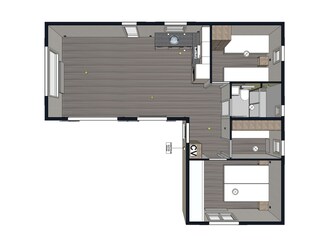 Chalet Serooskerke Pianta del piano 41