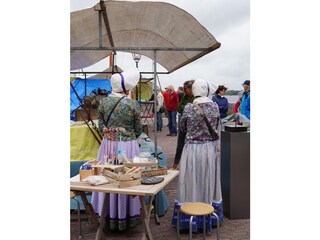 Traditional Market in Veere with traditional clothes