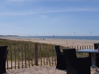 Beach view from one of the beach restaurants